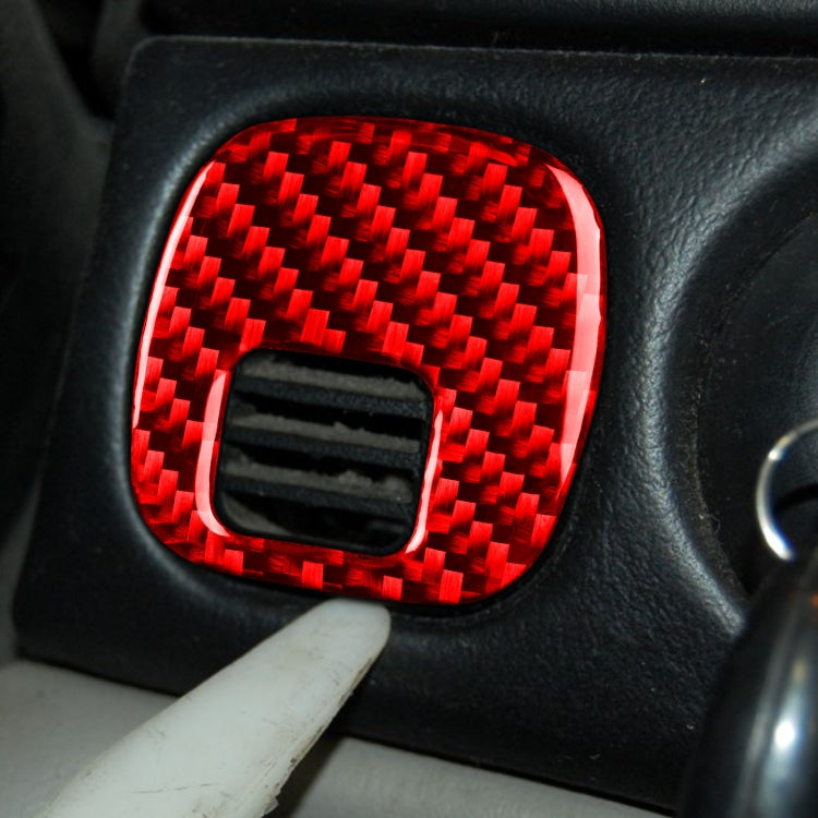 Carbon Fiber Car Key Panel Button Sticker for Chevrolet Corvette C5 1998-2004, Left Drive, Key Panel Button Sticker