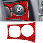 Carbon Fiber Car Key Panel Sticker for Chevrolet Corvette C5 1998-2004, Left Drive, Car Key Panel Sticker
