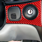 Carbon Fiber Car Key Panel Sticker for Chevrolet Corvette C5 1998-2004, Left Drive, Car Key Panel Sticker
