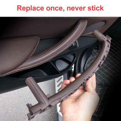 Car Right Side Inside Doors Handle Pull Trim Cover for BMW X5 / X6, Left Driving, Right Side (Orange), Right Side (Grey White), Right Side (Beige), Right Side (Black), Right Side (Dark Coffee)