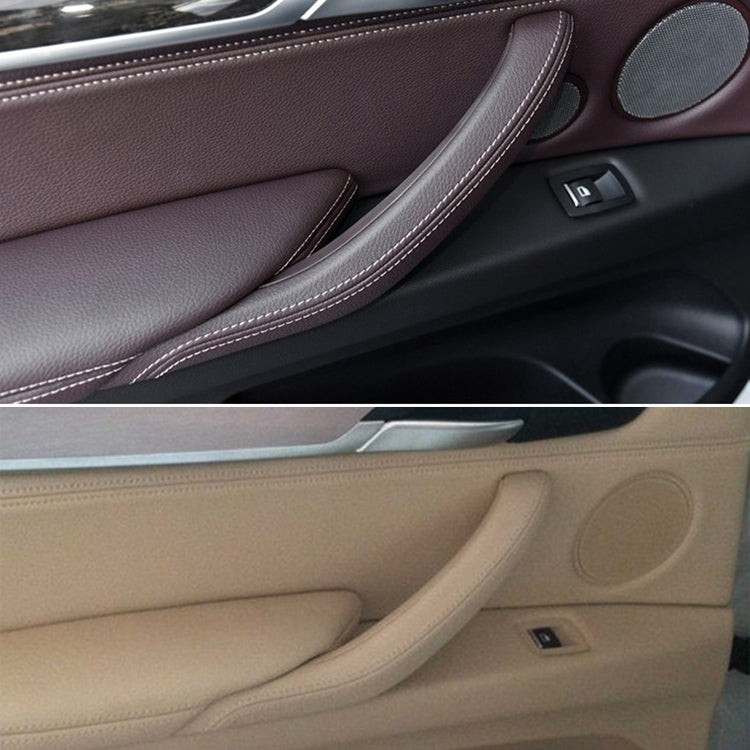 Car Right Side Inside Doors Handle Pull Trim Cover for BMW X5 / X6, Left Driving, Right Side (Black), Right Side (Dark Coffee), Right Side (Orange), Right Side (Grey White), Right Side (Beige)