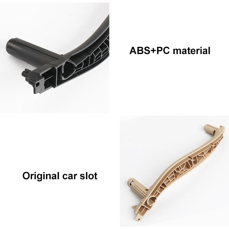 Car Left Side Inside Doors Handle Pull Trim Cover for BMW X5 / X6, Left Driving, Left Side (Orange), Left Side (Grey White), Left Side (Beige), Left Side (Black), Left Side (Dark Coffee)