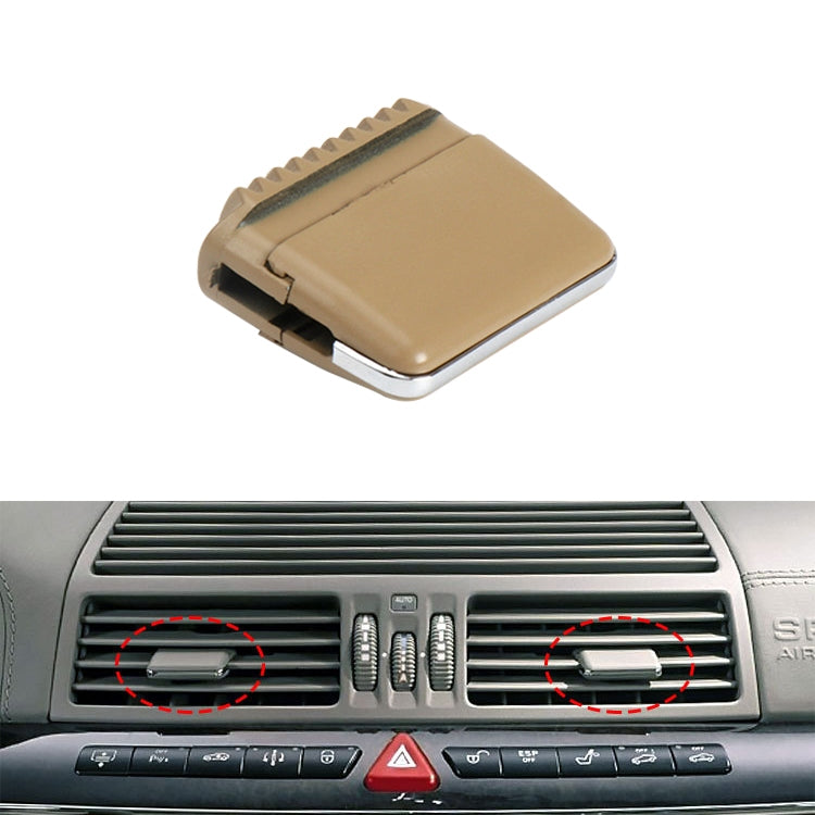Car Middle Air Conditioning Exhaust Switch Paddle for Mercedes-Benz S Class W220 1998-2005, Left Driving, Middle (Khaki), Middle (Beige), Middle (Black), Middle (Grey)