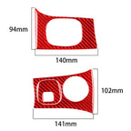 3 in 1 Carbon Fiber Car Headlight Key Panel Sticker for Chevrolet Corvette C5 1998-2004, Left Drive, 3 in 1 Headlight Key Panel Sticker