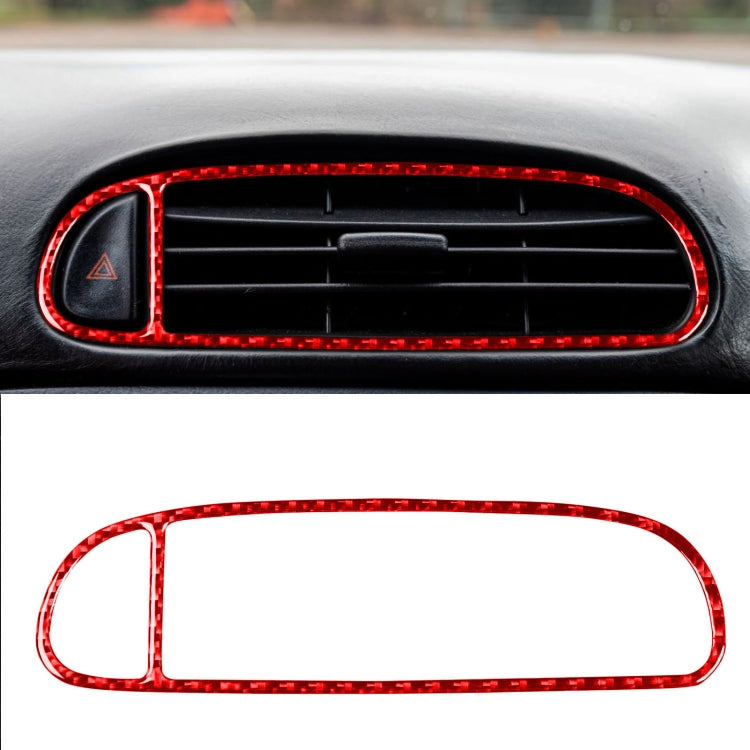 Carbon Fiber Car Air Outlet Sticker for Chevrolet Corvette C5 1998-2004, Left Drive, Air Outlet Sticker