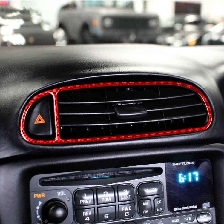Carbon Fiber Car Air Outlet Sticker for Chevrolet Corvette C5 1998-2004, Left Drive, Air Outlet Sticker
