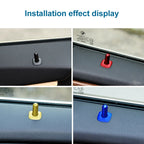 4 in 1 Car Door Latch Pin Door Screw Knob Cap Cover Trim for BMW F10, Left Driving, For BMW F10 (Red), For BMW F10 (Silver), For BMW F10 (Gold), For BMW F10 (Blue)
