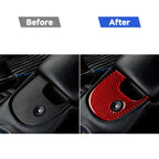 Carbon Fiber Car Lower Console Sticker for Chevrolet Corvette C5 1998-1999, Left Drive, Lower Console Sticker A