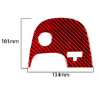Carbon Fiber Car Lower Console Sticker for Chevrolet Corvette C5 2000-2004, Left Drive, Lower Console Sticker B