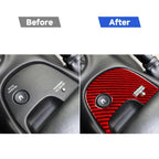 Carbon Fiber Car Lower Console Sticker for Chevrolet Corvette C5 2000-2004, Left Drive, Lower Console Sticker B