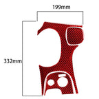 3 in 1 Carbon Fiber Car Gear Panel Sticker Kits B for Chevrolet Corvette C5 1998-2004, Left Drive, Gear Panel Sticker Kits B
