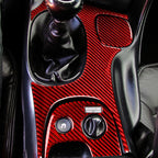 3 in 1 Carbon Fiber Car Gear Panel Sticker Kits B for Chevrolet Corvette C5 1998-2004, Left Drive, Gear Panel Sticker Kits B