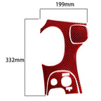 3 in 1 Carbon Fiber Car Gear Panel Sticker Kits D for Chevrolet Corvette C5 1998-2004, Left Drive, Gear Panel Sticker Kits D