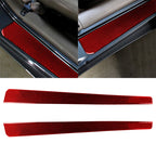2 in 1 Car Carbon Fiber Threshold Sticker for Chevrolet Corvette C5 1998-2004, Left Drive, Threshold Sticker