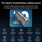 20W PD+22.5W USB Ports Car Charger, Compatible with Android and IOS, 20W PD+22.5W