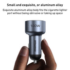 MOMAX UC17E 100W USB-C / Type-C x 2 + USB Three Ports Car Charger, 100W