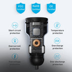 MOMAX UC16E 67W USB-C / Type-C + USB Dual Ports Car Charger, 67W