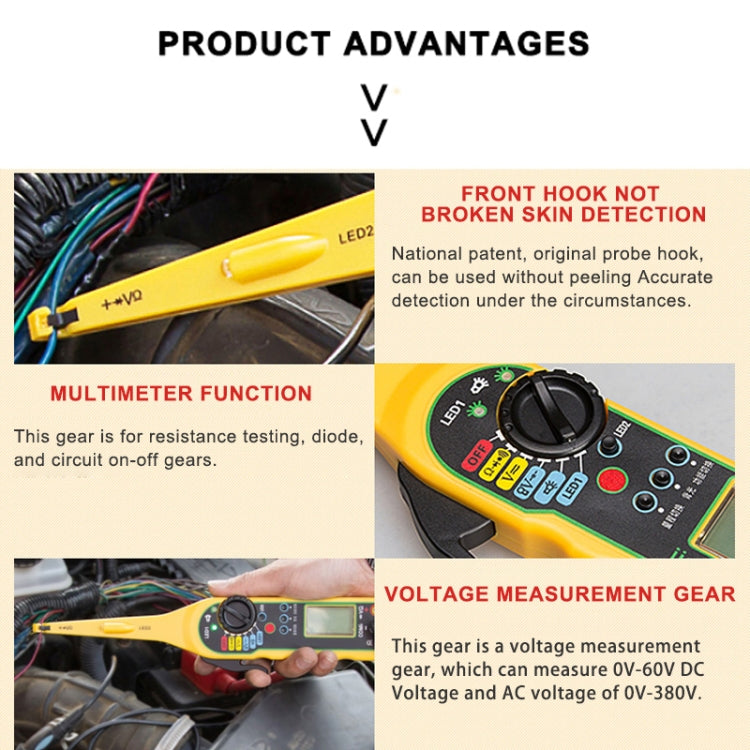 MS8211 Car Electric Circuit Tester, MS8211 (Red)