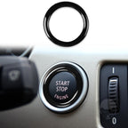 For BMW 3 Series E90/E92/E93 2009-2012 Car One-button Start Carbon Fiber Trim Ring, Left and Right Drive Universal, Car One-button Start