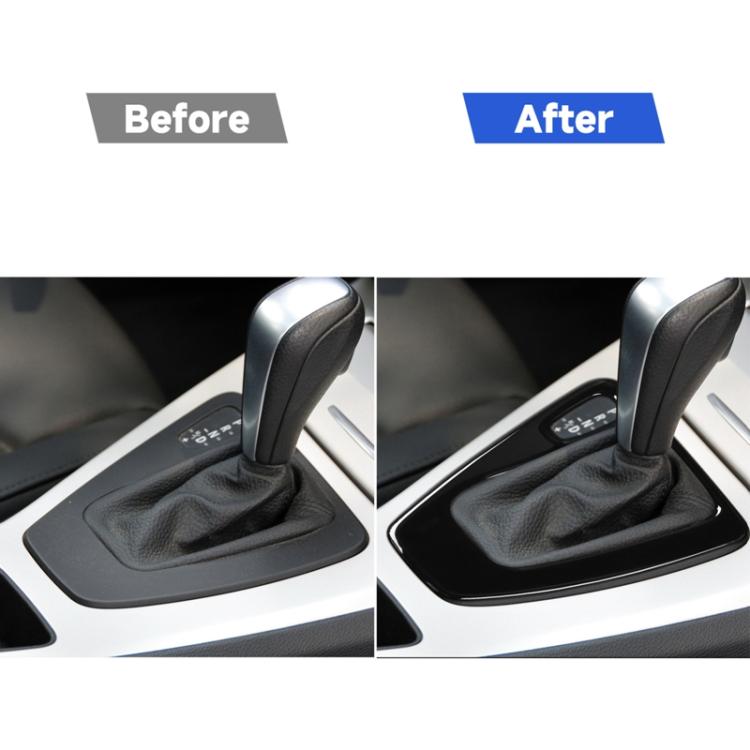 For BMW 3 Series E90/E92 2005-2012 Car Gear Panel Decoration Sticker, Left Drive, Car Gear Panel, Left Drive