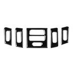 For BMW 3 Series E90/E92/E93 2005-2012 5pcs High Profile Car Air Conditioner Air Outlet Decorative Sticker, Left and Right Drive Universal, High Profile Car Air Outlet Decorative