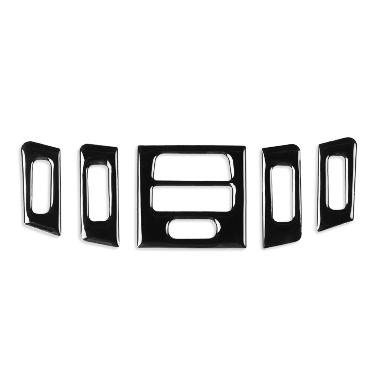 For BMW 3 Series E90/E92/E93 2005-2012 5pcs High Profile Car Air Conditioner Air Outlet Decorative Sticker, Left and Right Drive Universal, High Profile Car Air Outlet Decorative