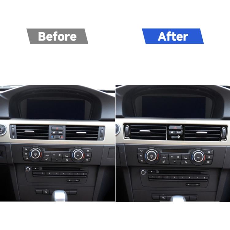 For BMW 3 Series E90/E92/E93 2005-2012 5pcs High Profile Car Air Conditioner Air Outlet Decorative Sticker, Left and Right Drive Universal, High Profile Car Air Outlet Decorative