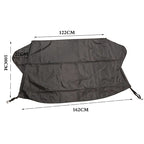Car Folding Sunshade Front Gear Oxford Cloth Brace Snow Cover, Size: 162cm x 100cm, Size: 162cm x 100cm