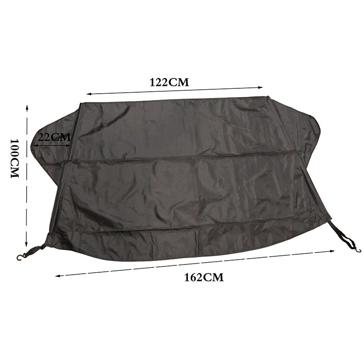 Car Folding Sunshade Front Gear Oxford Cloth Brace Snow Cover, Size: 162cm x 100cm, Size: 162cm x 100cm