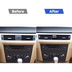 For BMW 3 Series E90/E92/E93 2005-2012 5pcs Low Allocation Car Air conditioner Air Outlet Decorative Sticker, Left and Right Drive Universal, Low Allocation Car Air Outlet Decorative