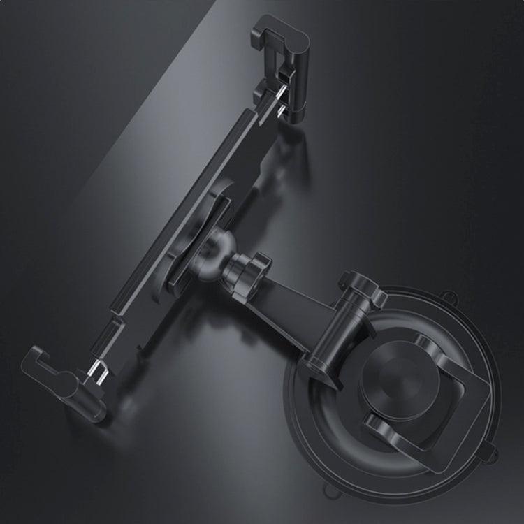 Car Dashboard Tablet Holder PU Suction Cup Windshield Bracket + Tray, PU Suction Cup + Tray
