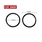 For BMW 3 Series E90 2008-2012 2pcs Car Universal Horn Circle Decorative Sticker, Left and Right Drive Universal, Car Universal Horn Circle
