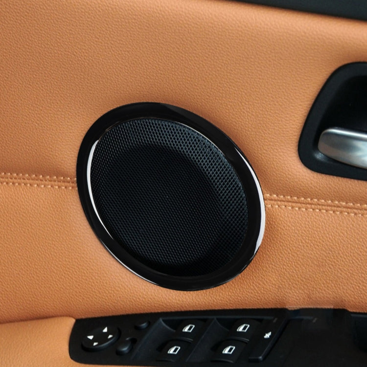 For BMW 3 Series E90 2008-2012 2pcs Car Universal Horn Circle Decorative Sticker, Left and Right Drive Universal, Car Universal Horn Circle