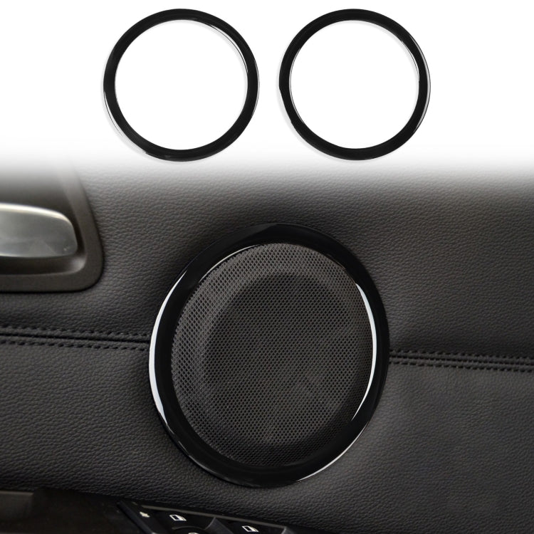 For BMW 3 Series E90 2008-2012 2pcs Car Universal Horn Circle Decorative Sticker, Left and Right Drive Universal, Car Universal Horn Circle