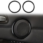 For BMW 3 Series E90 2008-2012 2pcs Car Universal Horn Circle Decorative Sticker, Left and Right Drive Universal, Car Universal Horn Circle