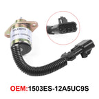 Excavator Fuel Shutdown Shut Off Solenoid Valve for Kubota V1505 R90 1503ES-12A5UC9S, For Kubota V1505