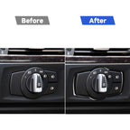 For BMW 3 Series E90 2005-2012 Car Headlight Switch Decorative Sticker Fine Style, Left and Right Drive Universal, Car Headlight Switch Fine Style