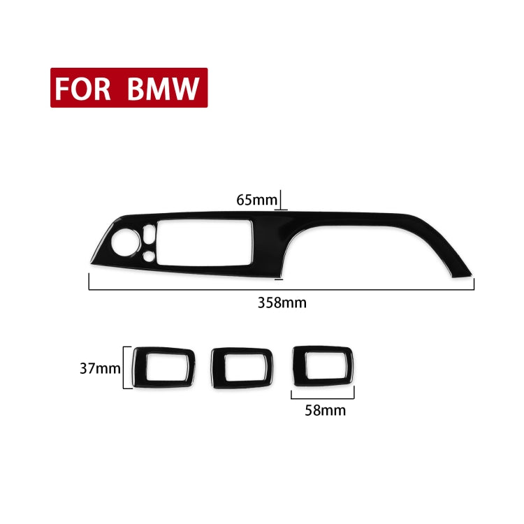 For BMW 3 Series E90/320i/325i 2005-2012 Car Left Drive Window Lifting Panel with Folding Key Decorative Sticker, Diameter: 35.8cm, Car Left Drive Window Lifting Panel, Diameter: 35.8cm
