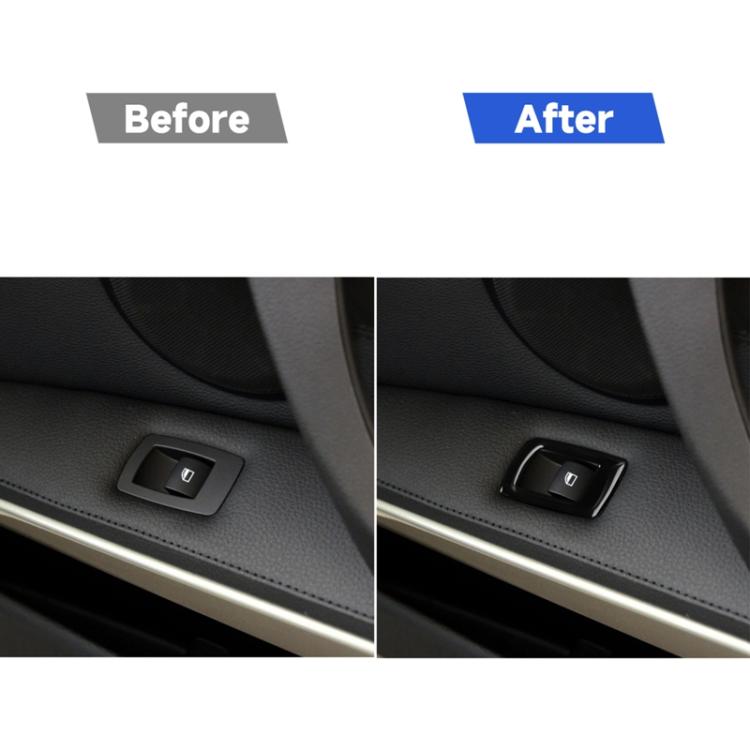 For BMW 3 Series E90/320i/325i 2005-2012 Car Left Drive Window Lifting Panel with Folding Key Decorative Sticker, Diameter: 35.8cm, Car Left Drive Window Lifting Panel, Diameter: 35.8cm
