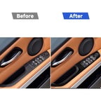 For BMW 3 Series E90/320i/325i 2005-2012 Car Left Drive Window Lifting Panel with Folding Key Decorative Sticker, Diameter: 35.8cm, Car Left Drive Window Lifting Panel, Diameter: 35.8cm