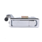 Silver Zinc Alloy Adjustable Lever Hand Operated Compression Latch with Raised Trigger for RV / Trailer, Non-Locking, Silver