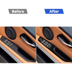 For BMW 3 Series E90/320i/325i 2005-2012 Car Right Drive Window Lifting Panel with Folding Key Decorative Sticker, Diameter: 35.8cm, Car Right Drive Window Lifting Panel, Diameter: 35.8cm
