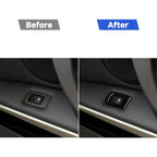 For BMW 3 Series E90/320i/325i 2005-2012 Car Left Drive Window Lifting Panel with Folding Key Decorative Sticker, Diameter: 37.8cm, Car Left Drive Window Lifting Panel, Diameter: 37.8cm