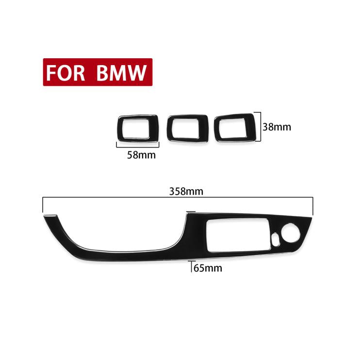 For BMW 3 Series E90/320i/325i 2005-2012 Car Left Drive Window Lifting Panel without Folding Key Decorative Sticker, Diameter: 35.8cm, Car Left Drive Window Lifting Panel without Folding Key, Diameter: 35.8cm