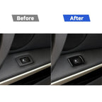 For BMW 3 Series E90/320i/325i 2005-2012 Car Right Drive Window Lifting Panel without Folding Key Decorative Sticker, Diameter: 35.8cm, Car Right Drive Window Lifting Panel without Folding Key, Diameter: 35.8cm