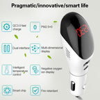 Multifunctional Formaldehyde Removal Air Purifier QC3.0 Car Phone Charger Display Screen