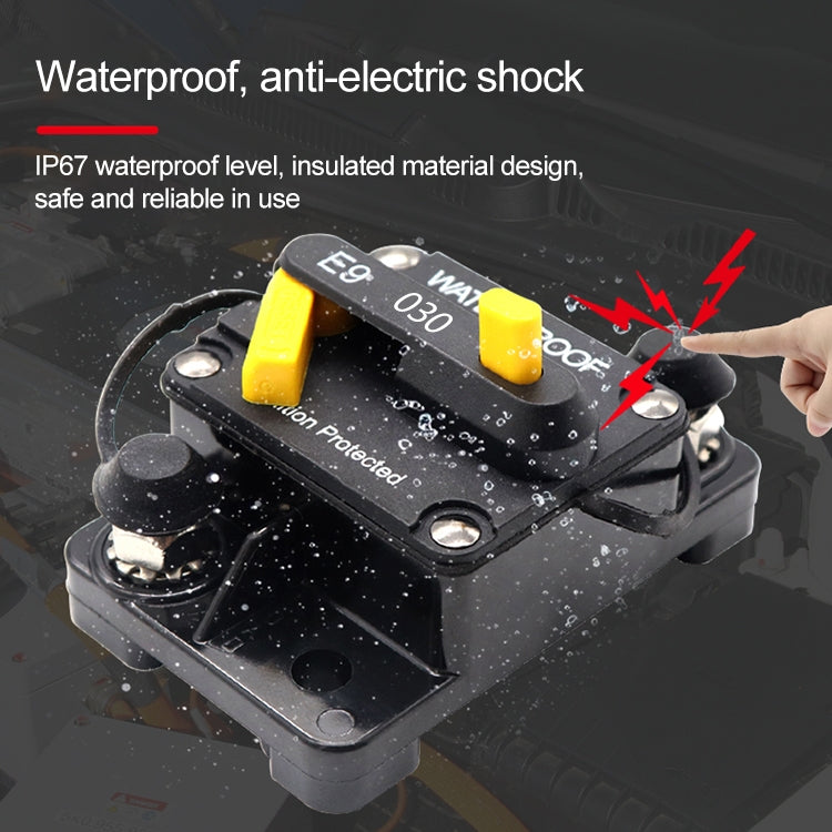Off-road Vehicle / Automatic 30A Manual Circuit Breaker Overcurrent Protector, 30A