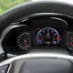 For Chevrolet Corvette C7 2014-2019 4 in 1 Car Dashboard Frame Decorative Sticker, Left Drive, 4 in 1 Dashboard Frame