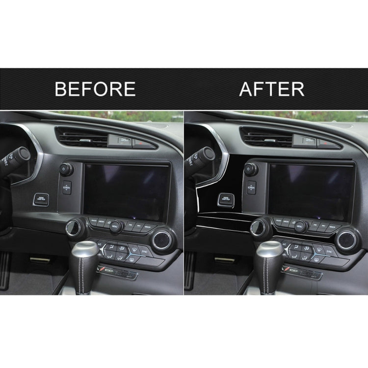 For Chevrolet Corvette C7 2014-2019 Car Central Navigation Decorative Sticker, Left Drive, Central Navigation