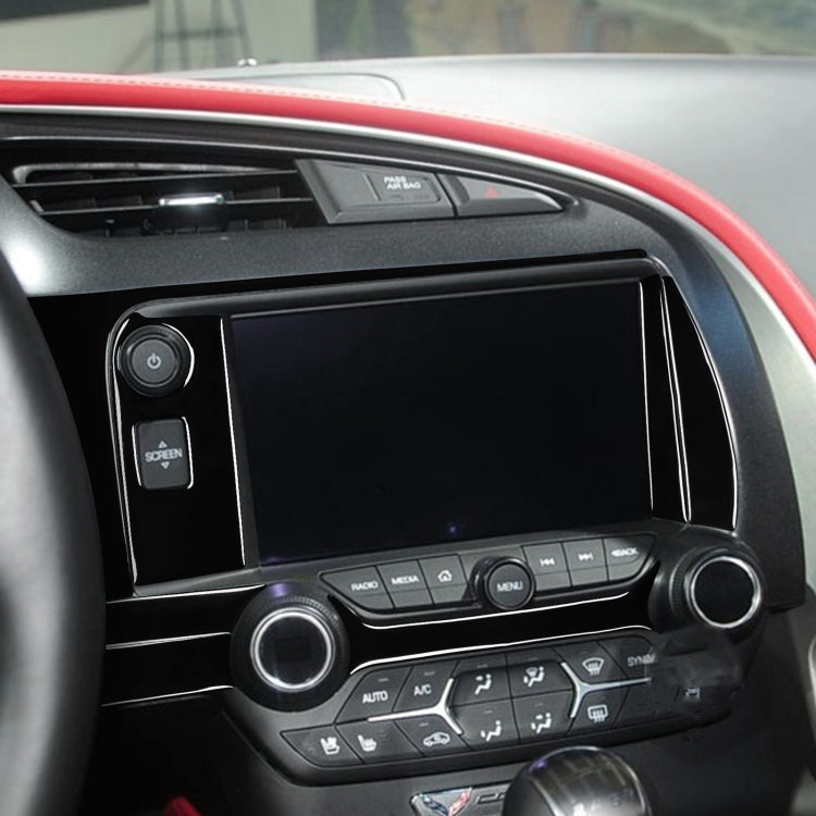 For Chevrolet Corvette C7 2014-2019 Car Central Control Decorative Sticker, Left Drive, Central Control